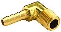 Male Insert 90o Barbed Elbow-Brass