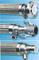 MTLSJ Series Stainless Steel Metal Hose Assemblies (Chemfluor® FEP Smooth Inner Tube)