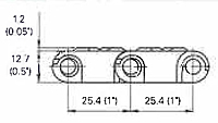 M2620 Roller Top Dimensions