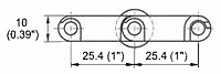 M2533 Roller Top 1 in Dimensions