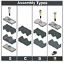 Smoothie Beta Clamps Twin Series Assembly Types