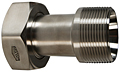 Plain Bevel Seat X Male NPT Adapter with Hex Nut