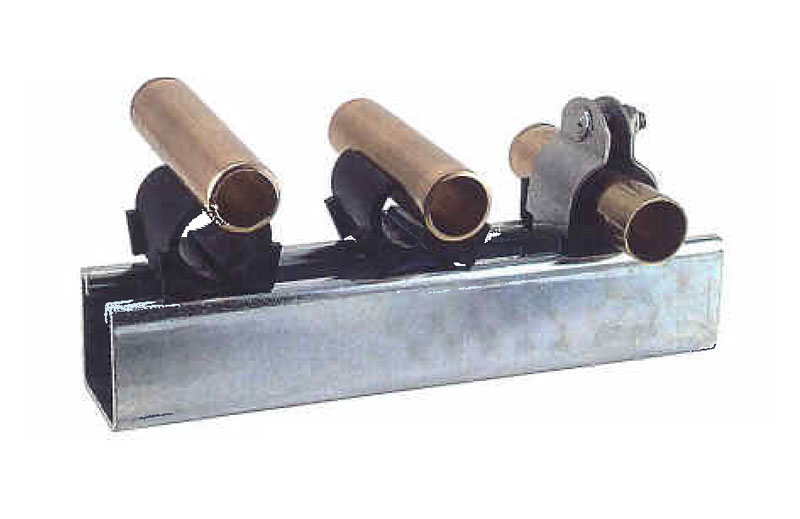 absorbing shock and vibration while reducing unwanted noise and preventing galvanic corrosion. Cush-A-Nator Standard Channel Mounted Cushion Clamping System Channel ideal for multiple line tubes 