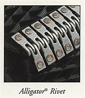 Alligator Rivet On Dunham Rubber & Belting Corp.