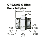Item # FF1852T (REF. SAE 520120), ORS/ SAE O-RING BOSS ADAPTER On ...