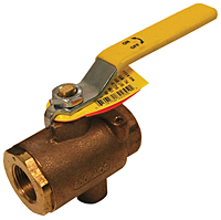 Ball Valve with Tap for Drain 
