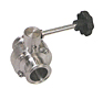 Clamp End Butterfly Valve with Infinite Position Handle
