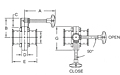 Diagram Infinite Position Clamp End Butterfly Valve
