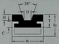 <!--Duravar® V & Roller Belt Profile (AR18_-BG1425VN-10, AR18_-BG1428VN-10, AR18_-BG1438VN-10, AR18_-BG1447VN-10, AR18_-BG1453VN-10, AR18_-BG1456VN-10, AR18_-BG1466VN-10)-->
